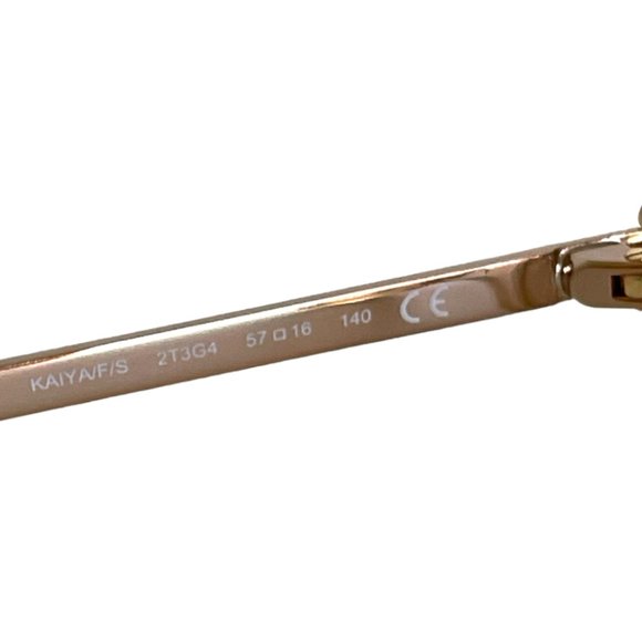 Kate Spade Women Sunglasses Kaiya Crystal beige Oversize Square 57-16-140 - Picture 9 of 10